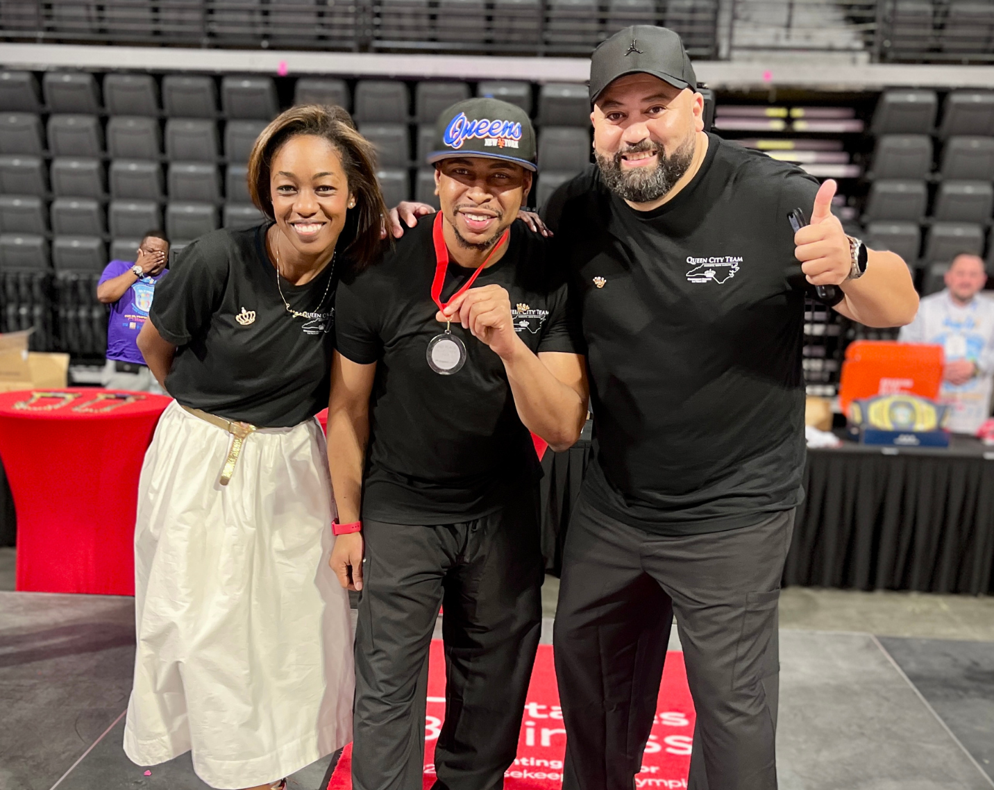 Kaishawn Mars, from Atrium Health Mercy, led the way with a silver medal in the Vacuum Race, securing second place in that event.